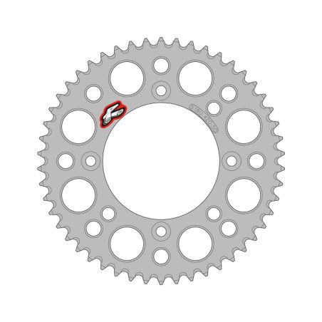 Corona RENTHAL aluminio ultraligera autolimpiable 518U - 420