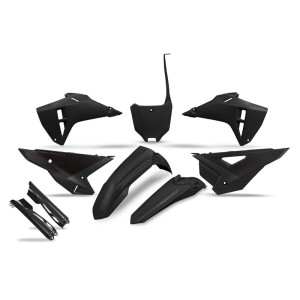Kit de plástica UFO completo con protectores de horquilla - Negro