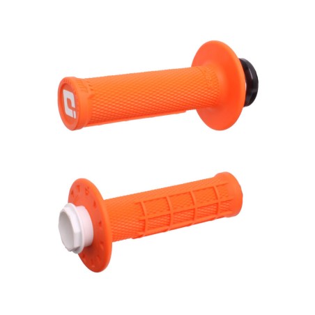 Puños ODI Micro-X Lock-On medio gofrados - Naranja / Negro