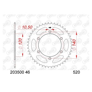 Corona AFAM acero estándar 203500 - 520