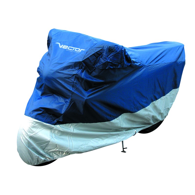 Funda cubremoto para exterior VECTOR - Moto / Scooter - Azul / Plat...