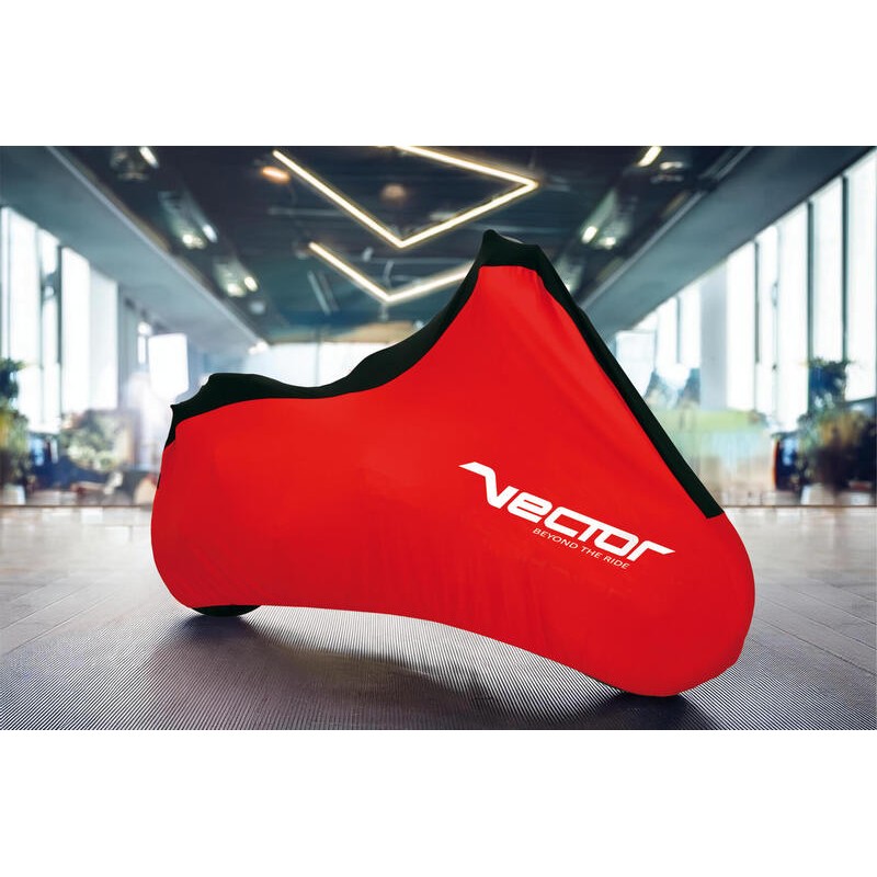 Funda cubremoto para interior VECTOR Stretch - Moto / Scooter - Roj...