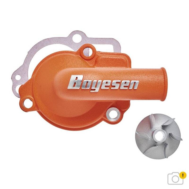 Kit de tapa bomba de agua + hélice BOYESEN Supercooler - Naranja