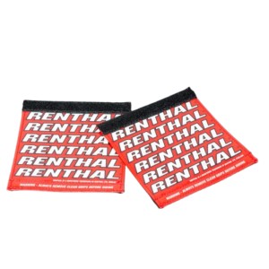 Protectores RENTHAL Clean Grips - rojo/blanco