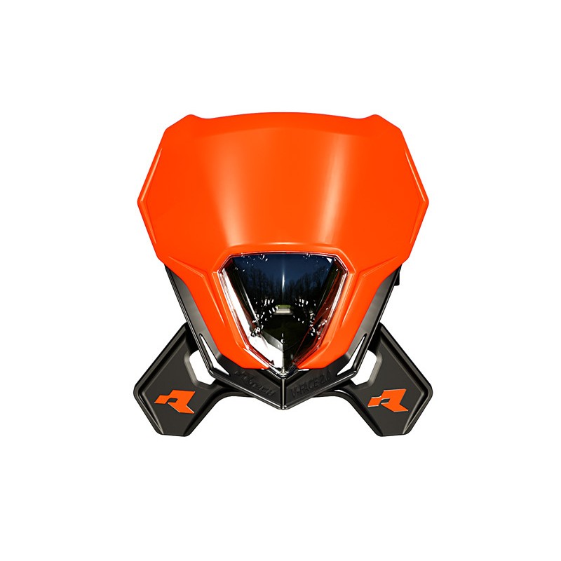 Careta con faro RACETECH V-FACE 2.0 LED