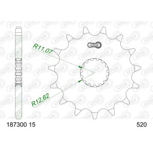 Piñón AFAM acero estándar 187300 - 520