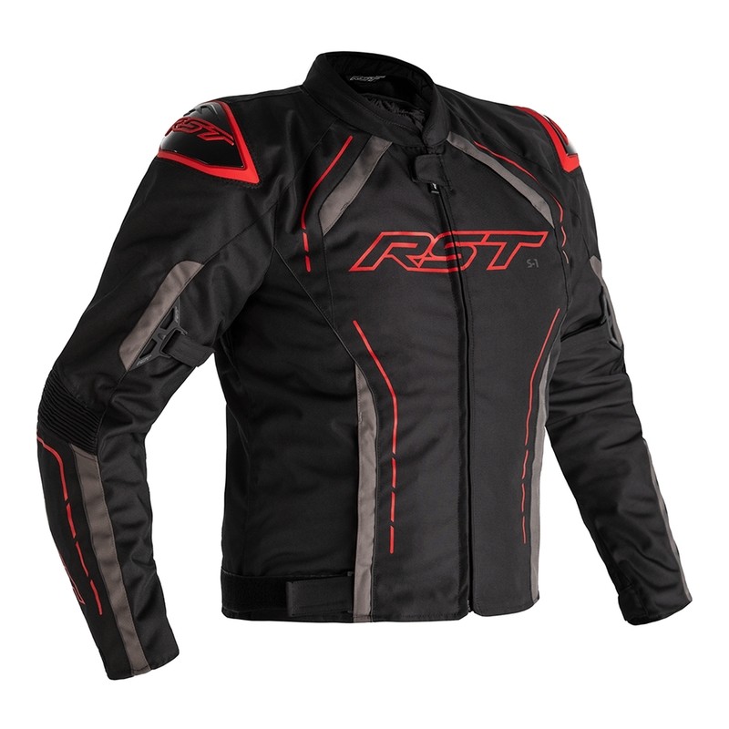 Chaqueta (Textil) RST S-1 Negro/Gris/Rojo, 50 EU/Talla S