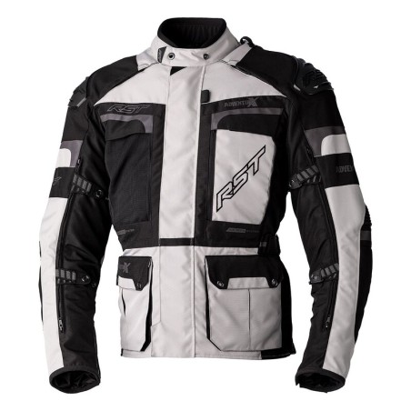 Chaqueta Textil (Hombre) RST ADVENTURE-X AIRBAG CE Plata, Talla EU50/S