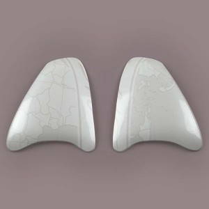 Cubiertas laterales ARAI (Sistema VAS-Z), HARADA TOUR Blanco