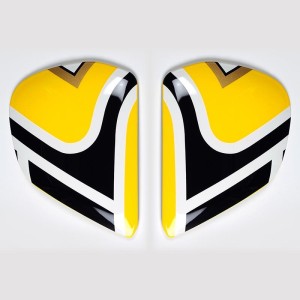 Cubiertas laterales ARAI EDWARDS LEGEND Amarillo (Compatible sistem...