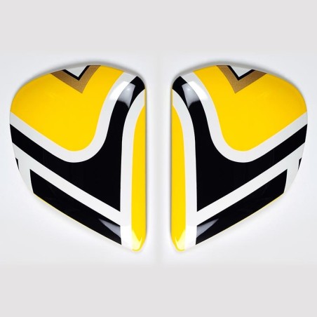 Cubiertas laterales ARAI EDWARDS LEGEND Amarillo (Compatible sistem...