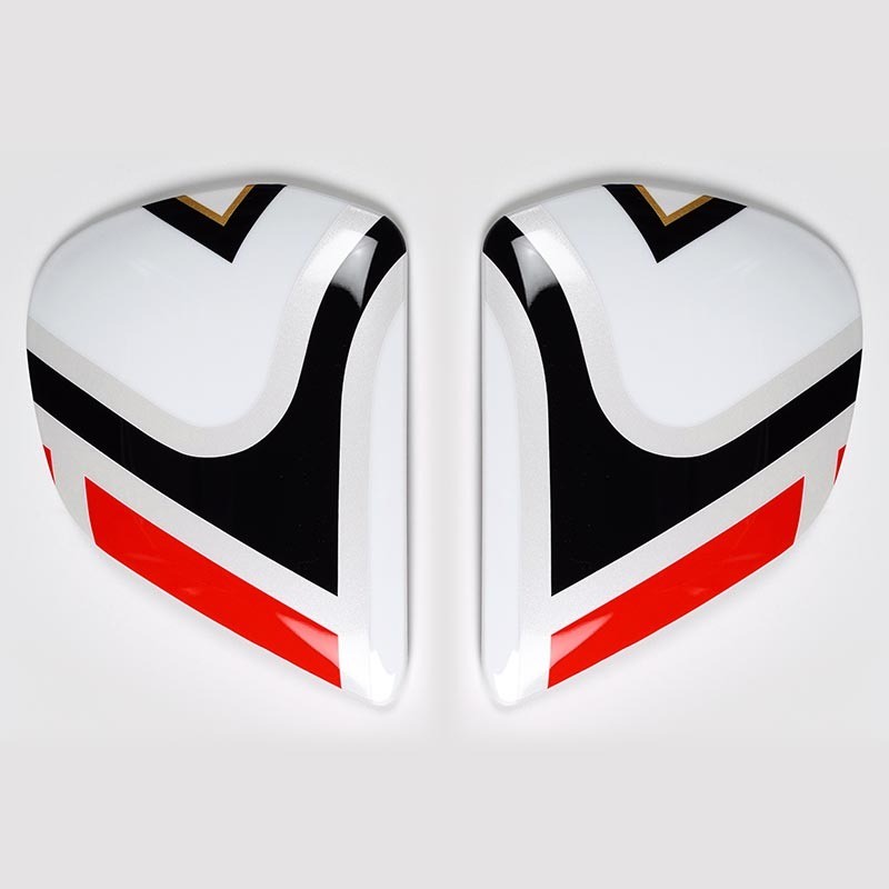 Cubiertas laterales ARAI EDWARDS LEGEND Blanco (Compatible sistema ...