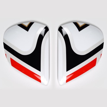 Cubiertas laterales ARAI EDWARDS LEGEND Blanco (Compatible sistema ...