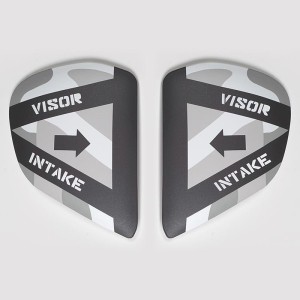 Cubiertas laterales ARAI NAVY Blanco (Compatible sistema VAS-V)