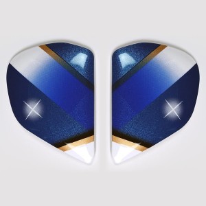 Cubiertas laterales ARAI PEDROSA-SAMURAI Réplica (Compatible sistem...