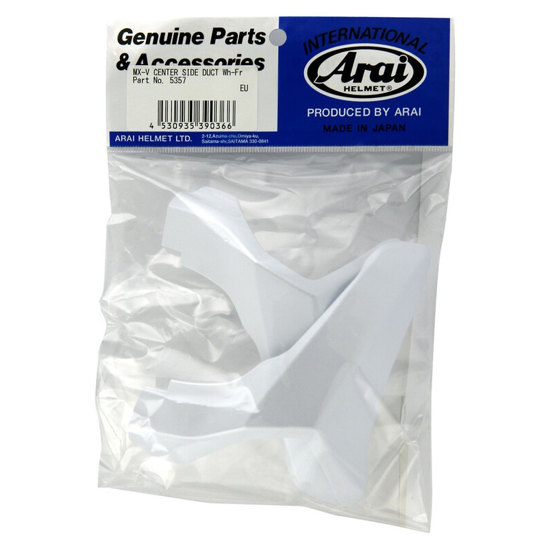 Ventilación superior Lateral ARAI (Casco MX-V), Blanco Mate