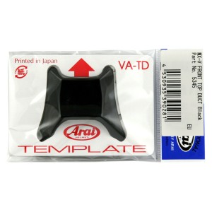 Ventilación frontal ARAI (Casco MX-V), Negro