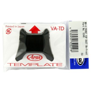 Ventilación frontal ARAI (Casco MX-V), Negro Mate