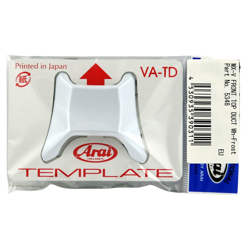 Ventilación frontal ARAI (Casco MX-V), Blanco Mate