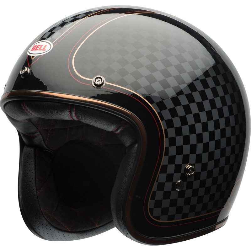 Casco BELL CUSTOM 500 RSD Check It Negro brilante/Oro