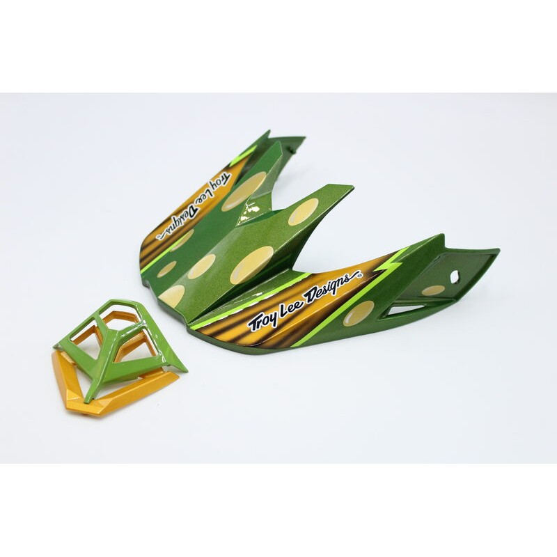 Kit de visera y mentonera BELL Moto-10 - RPLC 22 Oro/Verde