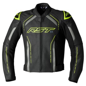Chaqueta RST S1 cuero hombre - Amarillo Flúor