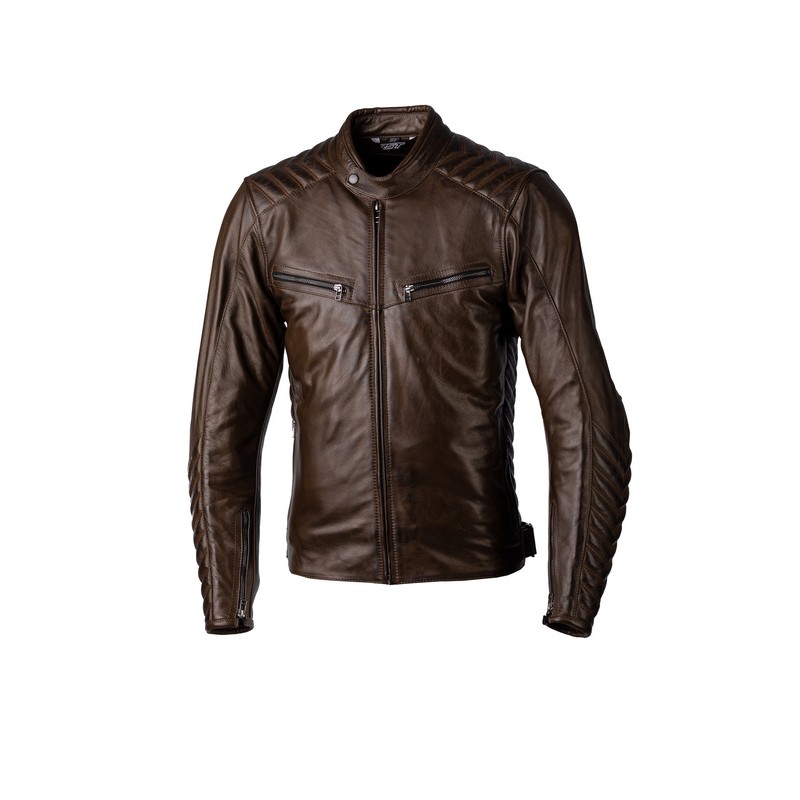 Chaqueta de Piel (Hombre) RST ROADSTER 3 CE Marrón, Talla EU50/S