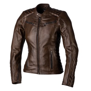 Chaqueta de Piel (Mujer) RST ROADSTER 3 CE Marrón, Talla 12/M