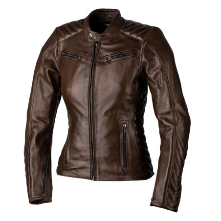 Chaqueta de Piel (Mujer) RST ROADSTER 3 CE Marrón, Talla 12/M