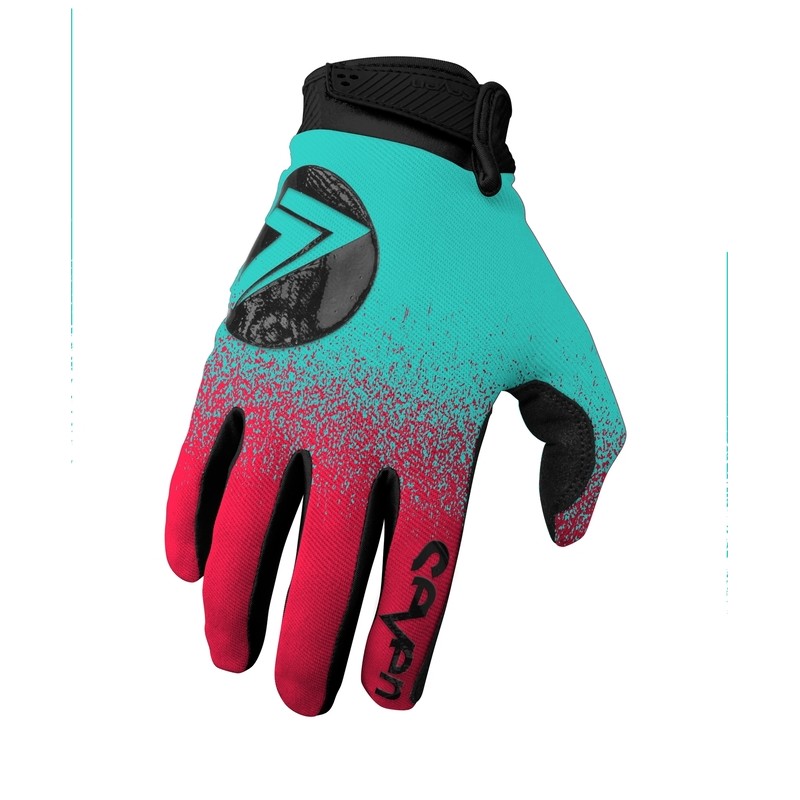 Guantes SEVEN Annex 7 DOT - Rojo flúor / Azul