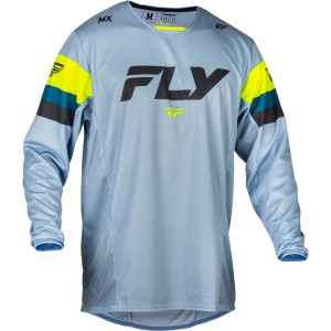 Camiseta FLY RACING Kinetic Prix - Ice Grey / Antracita / Hi-Vis