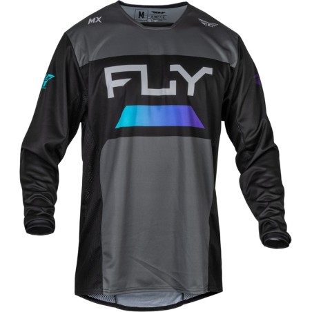 Camiseta FLY RACING Kinetic Reload - Antracita / Negro / Blue Iridium