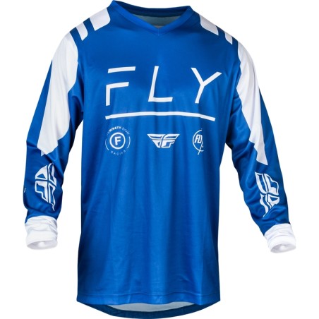 Camiseta FLY RACING F-16 - True Blue / Blanco
