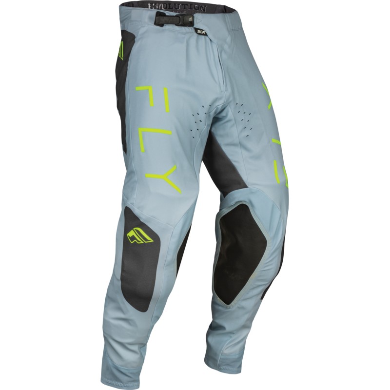Pantalón FLY RACING Evolution DST - Ice Grey / Antracita / Verde Neón