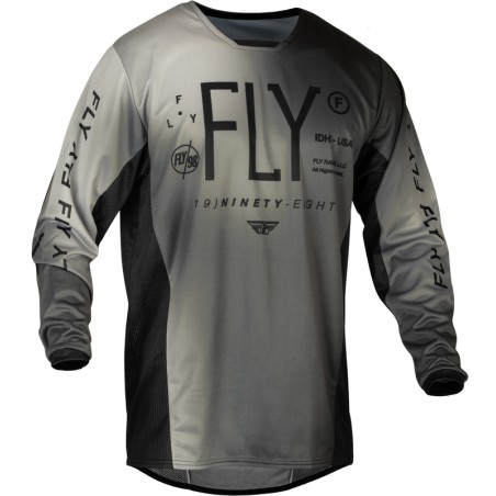Camiseta infantil FLY RACING Kinetic Prodigy - Negro / Gris claro