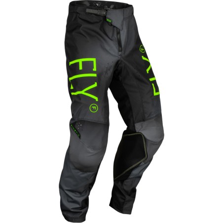 Pantalón infantil FLY RACING Kinetic Prodigy - Antracita / Verde Ne...