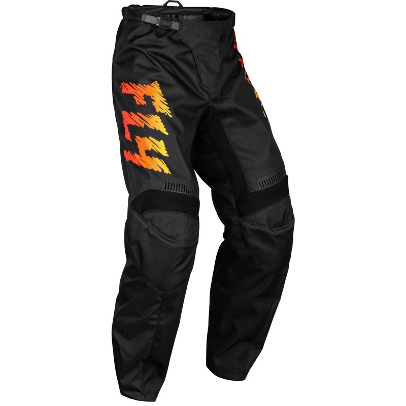 Pantalón infantil FLY RACING F-16 - Negro / Amarillo / Naranja