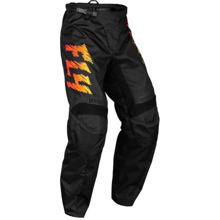 Pantalón infantil FLY RACING F-16 - Negro / Amarillo / Naranja