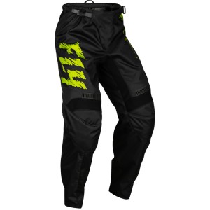 Pantalón infantil FLY RACING F-16 - Negro / Verde Neón / Gris Claro