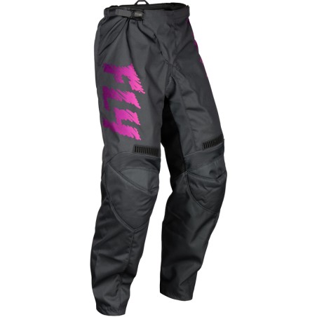 Pantalón infantil FLY RACING F-16 - Gris / Antracita / Rosa