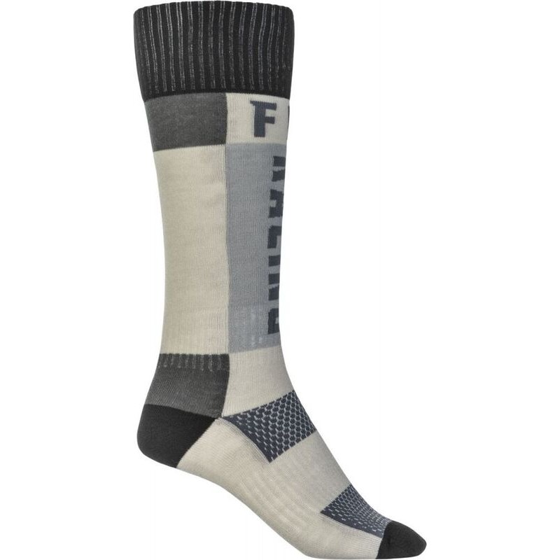 Calcetines infantiles FLY RACING MX (gruesos) - Gris / Negro