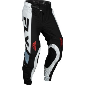 Pantalón FLY RACING Lite - Negro / Blanco / Denim Grey