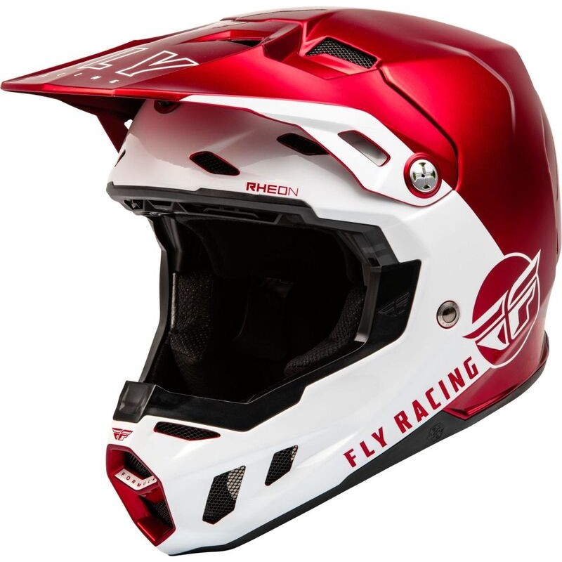 FLY RACING Formula CC Centrum Helmet Metallic Red/White MD