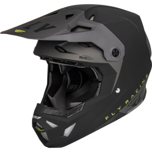 FLY RACING Formula CP Slant Helmet Matte Black/Grey/Hi-Vis