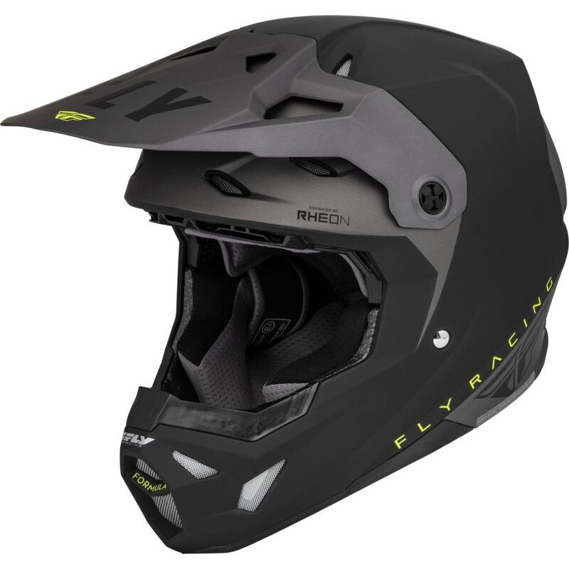 FLY RACING Formula CP Slant Helmet Matte Black/Grey/Hi-Vis