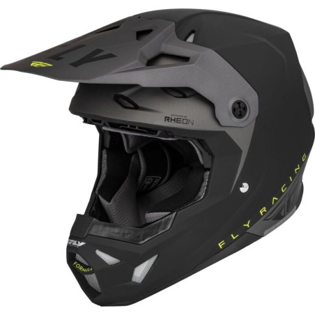 FLY RACING Formula CP Slant Helmet Matte Black/Grey/Hi-Vis