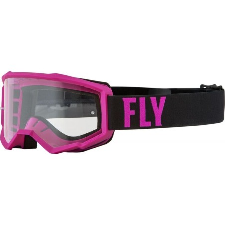 FLY RACING Focus Goggle Pink/Black W/ Clear Lens