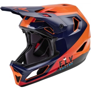 FLY RACING Rayce Helmet Navy/Orange/Red LG