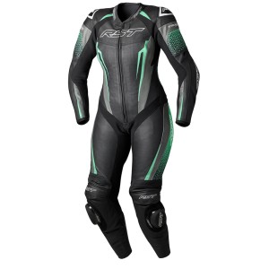 Mono de piel RST TracTech Evo 5 CE mujer - Negro / Aqua / Gris