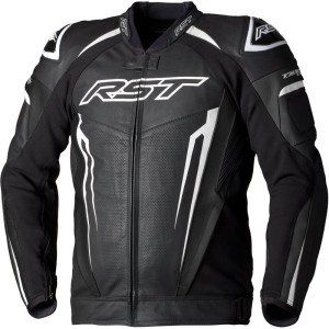 Chaqueta de cuero RST TracTech Evo 5 CE hombre - Negro / Blanco / N...